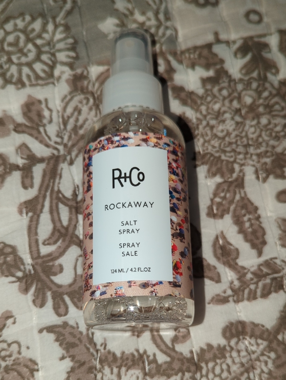 R+Co Rockaway Salt Spray - Clear Bottle with Pink Floral Label